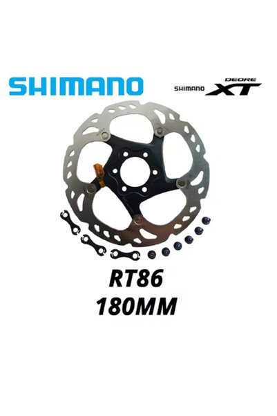 Choice قرص فرامل RT86 مقاس 180 مم من Shimano Deore XT RT86 مزود بـ 6 مسامير و...