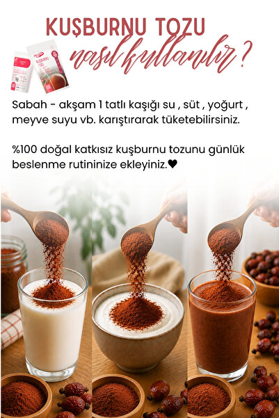 Annemeli 250 gr Kuşburnu Çekirdeği Tozu Yerli Doğal ( Kuşburnunun Tamamı Öğültülmüştür.)