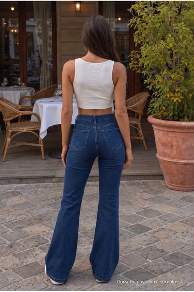 alanora Women's Flare Fit Spanish Leg Jeans