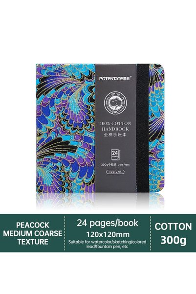 Choice 12x12cm Cold Press D POTENTATE 100% Cotton Watercolor Book Square Sket...