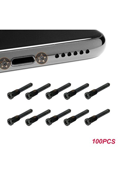 choice2 X 11 12 13 14 Black 100pcs Bottom Screw Repair for Apple iPhone 15 11...