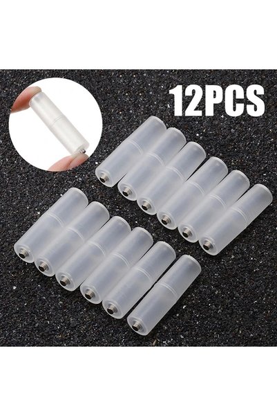 Choice 12PCS 4/8/12pcs Battery Convertor Adapter Size AAA R03 To AA LR6 4 Pcs...