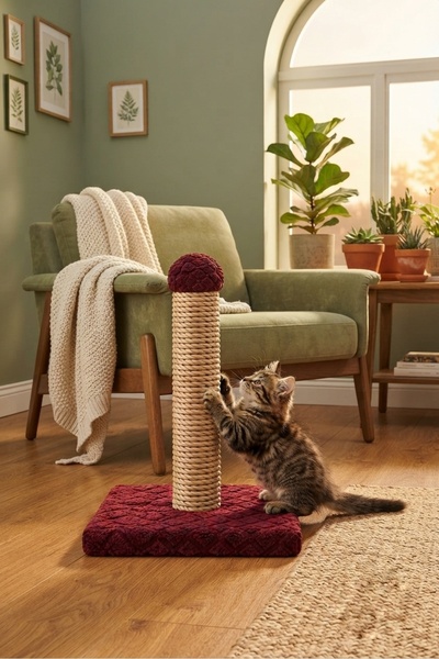 PatimPets وسادة سطحية طويلة للقطط بطول 30 سم
