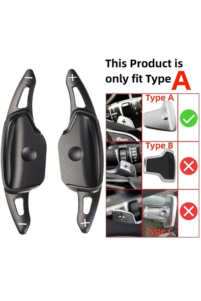 Choice1 For Type A Black Car Steering Wheel Shifter Paddle Gear DSG Extension...