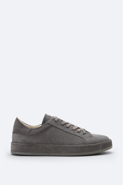 Avva Men's Gray 100% Suede Leather Casual Shoes A61Y8008