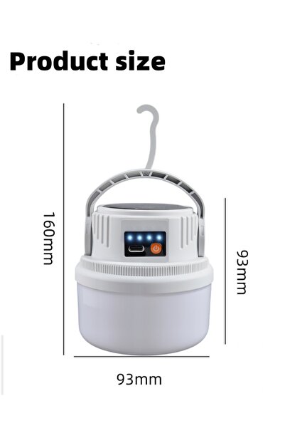 Choice 1PC LED Solar Camping Light Solar Bulb Lanterns Rechargeable Portable ...