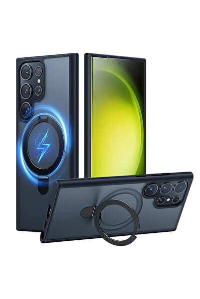 Choice9 For S24 Ultra Black Case Magnetic Stand Mobile Phone Case for Samsung...