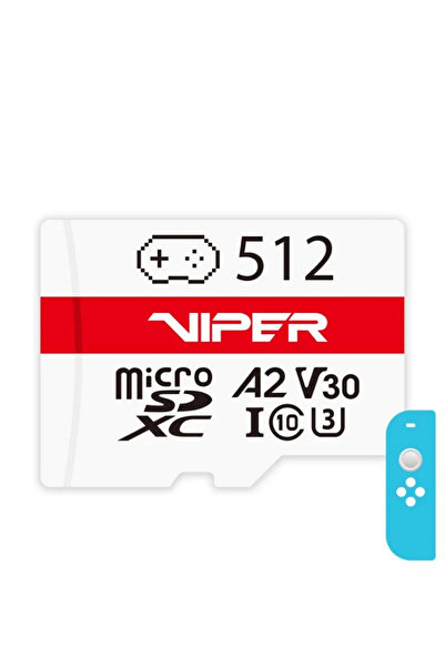 Patriot Viper Gaming Series 512GB microSDXC V30 A2 U3 UHS-I Class 10 Hafıza K...