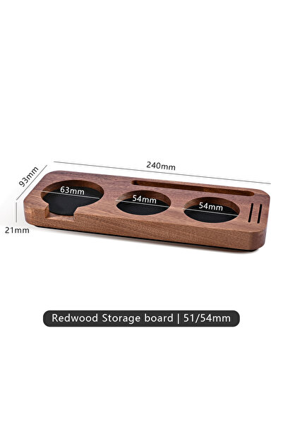 Choice4 Sapele 51-54MM Coffee Tamper Mat Station Stand Portafilter Holder Sup...