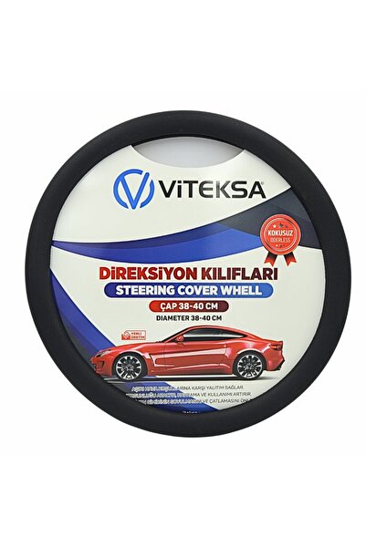 Lüks Kokusuz Silikon Direksiyon Kılıfı Siyah