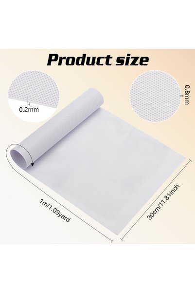 Choice1 AECH04-11519 Custom Fursuit Eye Mesh, 39x11.8inch White PVC Plastic N...
