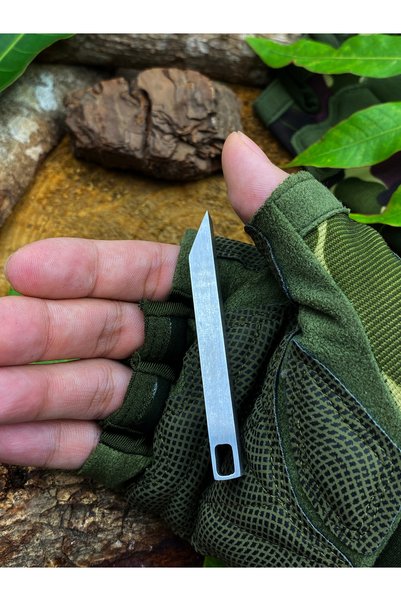 Choice Silver EDC Stainless Steel Mini Pry Bar Multi-Tool Keychain with Screw...