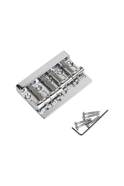 Choice Gearlly 4 String Bass Bridge Tailpiece Fixed Saddles for Electric Bass...