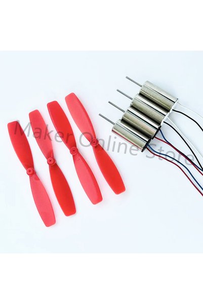 Choice محرك مع دعامات 4 × DIY DC3.7V 50000RPM 716 محرك أجوف بدون قلب عالي الس...