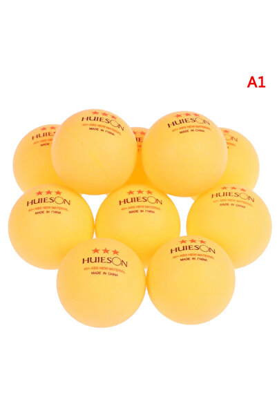 Choice YELLOW 10pcs Table Tennis Ball 40+mm Diameter 2.8g 3 Star ABS Plastic ...