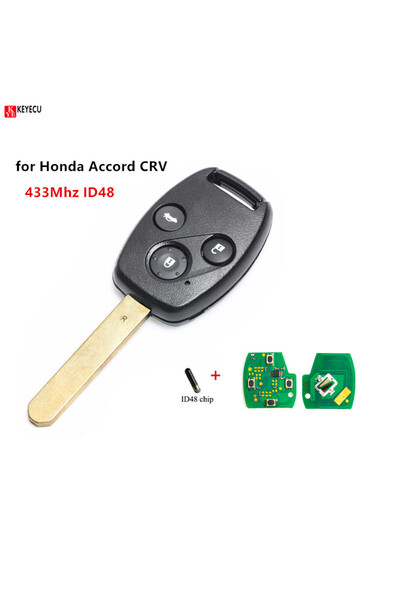 Choice 3 Button New Keyless Remote Car Key Fob 433Mhz ID48 Chip for Honda Acc...