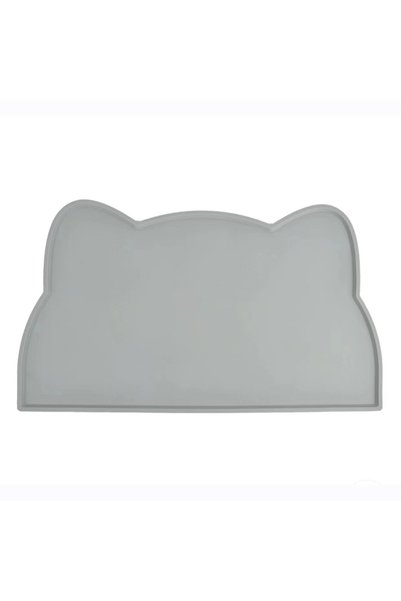 Choice GRAY Silicone Pet Feeding Dog Cat Bowl Food Mat Non-Stick Waterproof P...