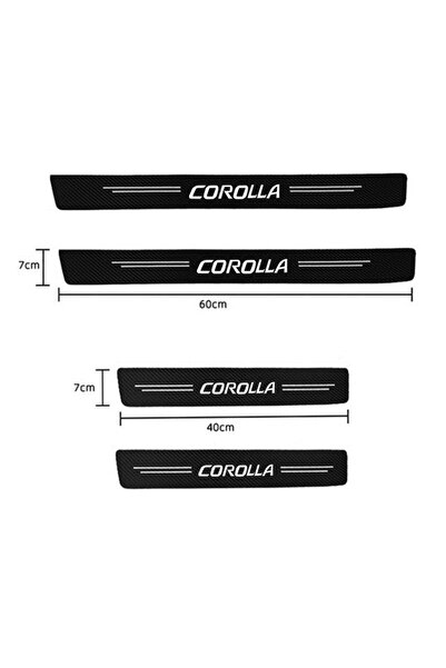 Choice For Corolla Carbon Fiber Car Sticker Car Door Trunk Protective Strip A...