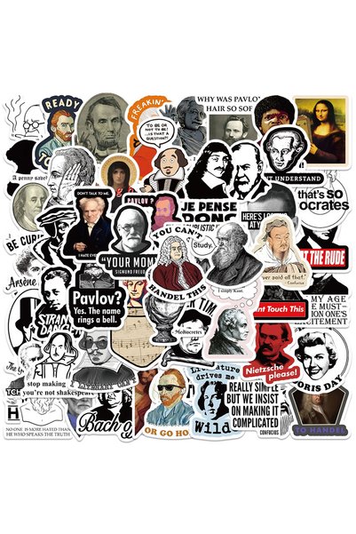 Choice 50 PCS 50PCS Funny Famous Person Consonant Meme Graffiti Stickers Viny...