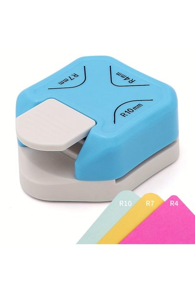 Choice 1 قطعة 3 في 1 مقص زوايا صغير متين، مقص زوايا دائري R4/R7/R10 مم، ورق ا...