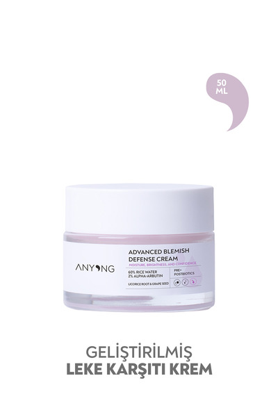 Anyong Geliştirilmiş Leke Karşıtı, Aydınlatıcı, Nemlendirici Krem 50 ML (%60 ...