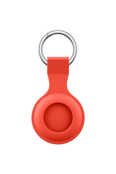 choice2 Tangerine red Silicone Cover for Apple Airtags Case Protective Shell ...