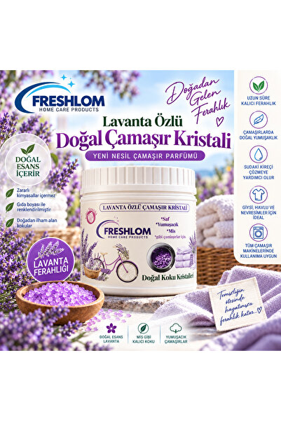 Lavanta Özlü Doğal Yeni Nesil Çamaşır Parfümü - Koku Kristali - 350gr