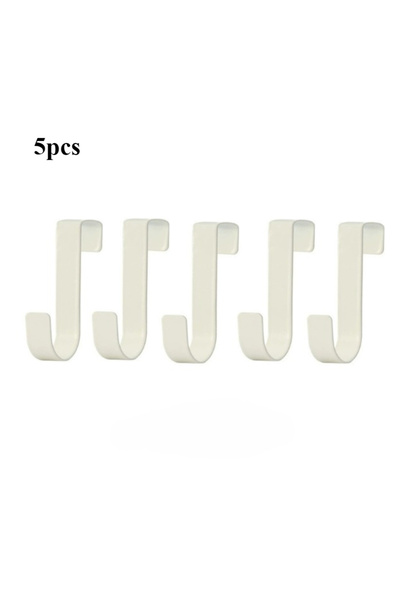Choice white 5pcs Multi-Purpose Hooks Kitchen Cabinet Door Back Hook Hanging ...