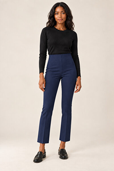 sevindi Women's High Waist Slimming Spanish Flare Pants - Flexible Cotton Fab...