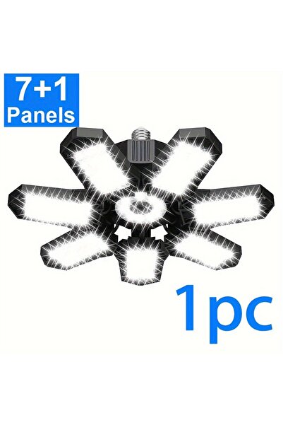 Choice 1pc 7 Panels 1/2 Packs Deformable LED Garage Light Bulb,Mini 7+1 Adjus...