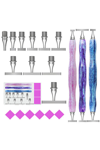 Choice New B 3Pcs Set New Resin Diamond Painting Pen, Thin Multifunctional St...