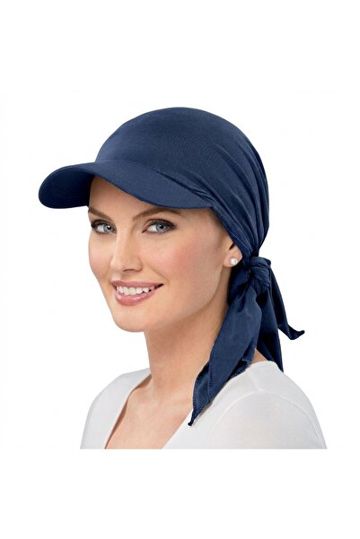 Choice One Size Navy Blue Women Classic Solid ColorTurban Hat Outdoor Brim Su...