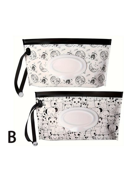 Choice B Baby Wipe Case, Travel Tissue Holder, Wet Wipes Storage Bag, Reusabl...