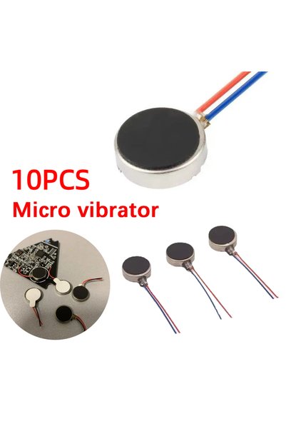 Choice 10pcs 10Pcs/Lot Mini Vibration Motor DC 3V 12000rpm Flat Coin Button-T...