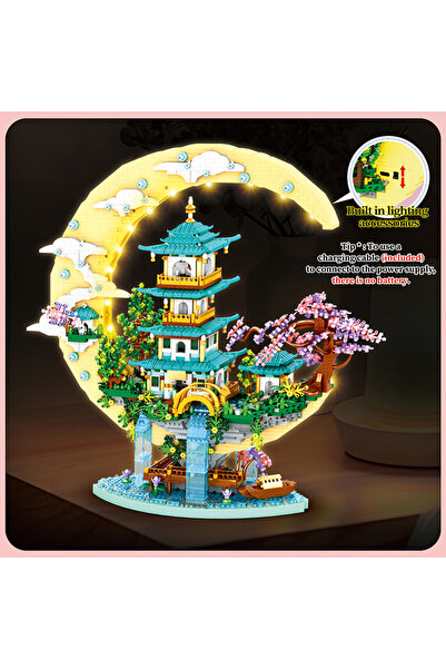 choice2 4288pcs no Box 6180PCS Magic Castle Sakura House Building Blocks City...