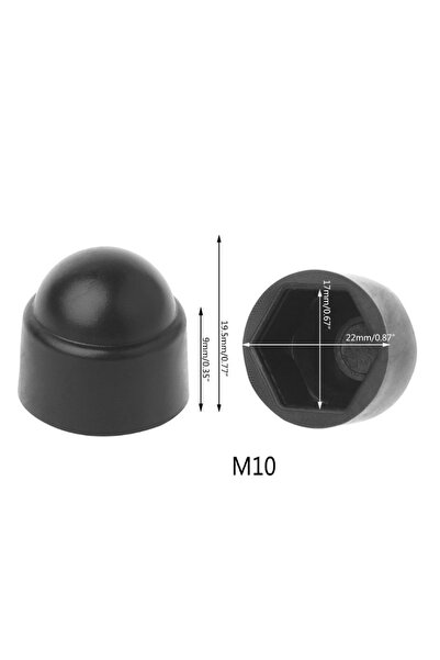 Choice10 4 قطع غطاء حماية لبراغي أبواب السيارات M10 4-16 قطعة، غطاء بلاستيكي ...