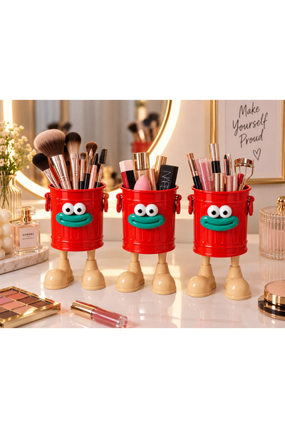 ARVALE Walky Bin 3 Adet Özel Tasarım Ayaklı Pörtlek Gözlü Plastik Organizer K...
