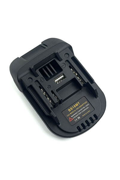 Choice Black BS18MT Battery Adapter with USB Charging Socket for Bosch 18V Ba...