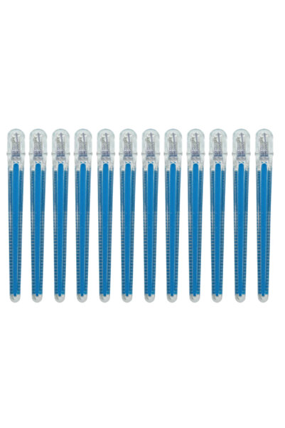 Choice blue 12pcs Pro Seamless Alligator Clip Hair Clip Barbershop Haircuttin...