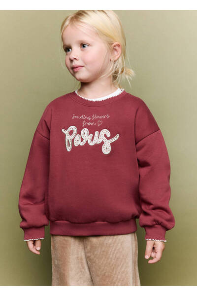 MANGO Baby İşleme detaylı sweatshirt