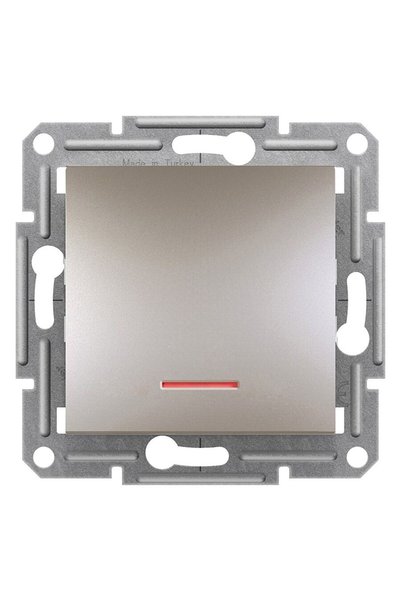 Schneider Electric Schneider Asfora Plus Işıklı Liht Bronz Anahtar EPH1600169