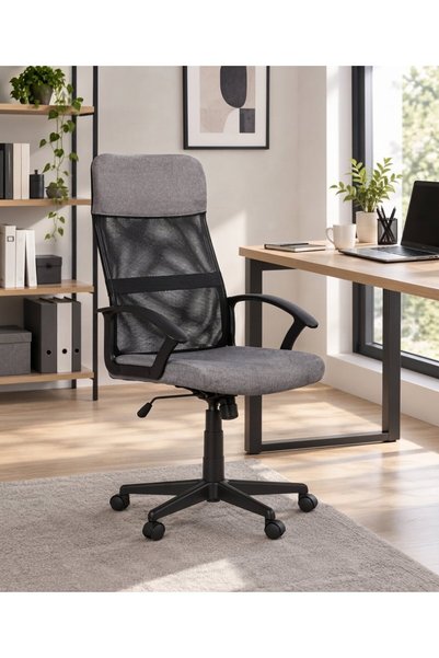 UnicSpot Scaun de birou directorial Danas, gri, 62x59x109-119 cm,