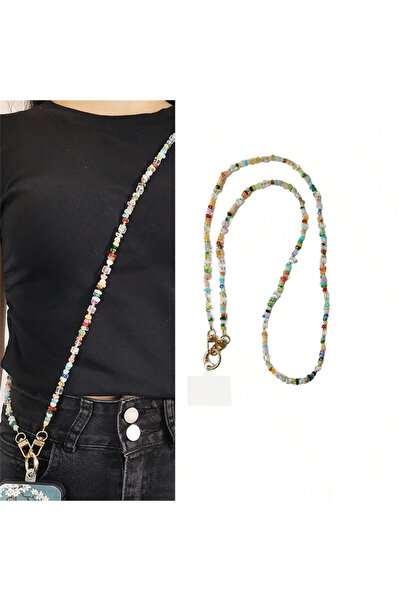 Choice color Stylish Cute Stone Gem Mobile Phone Crossbody Straps Lanyard Bea...