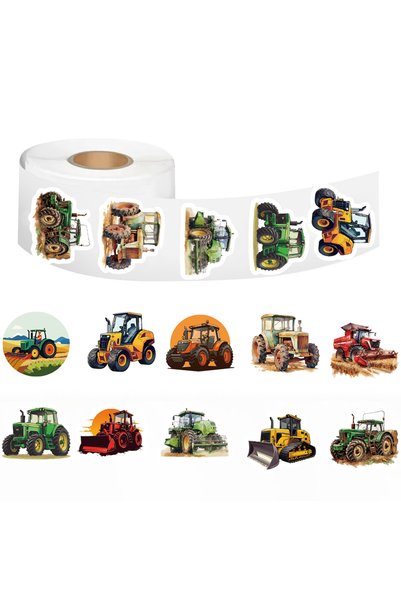 Choice 500PCS 500PCS Cartoon Tractor Roll Stickers Skateboard Art Picture Lap...