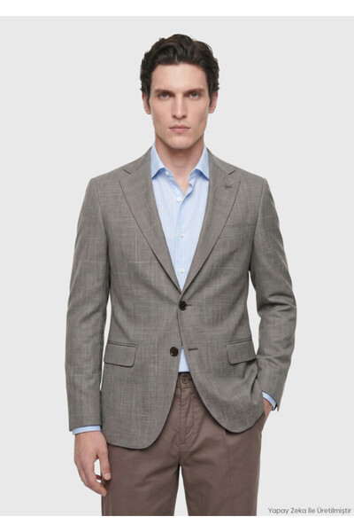 Ramsey Vizon Regular Fit İpek Karışımlı Ceket