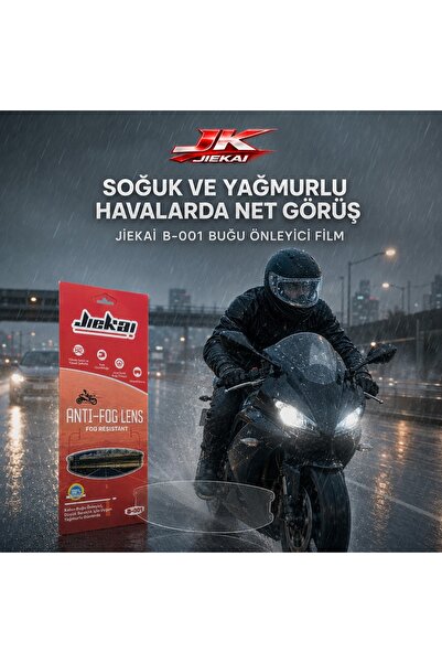JİEKAİ Motorcu Kask Buhar Önleyici Garantili Ürün Kask Vizörü Buğu Buhar Önle...