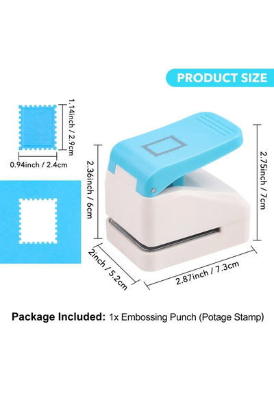 Choice1 1x Postage Stamp 5.2x7.3x7cm Postage Stamp Embossing Punch Punches Sc...