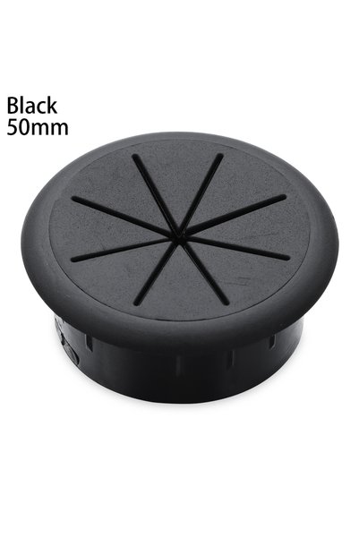 Choice3 black-50mm Cable Hole Cover Cord Grommets for Office Furniture Cable ...