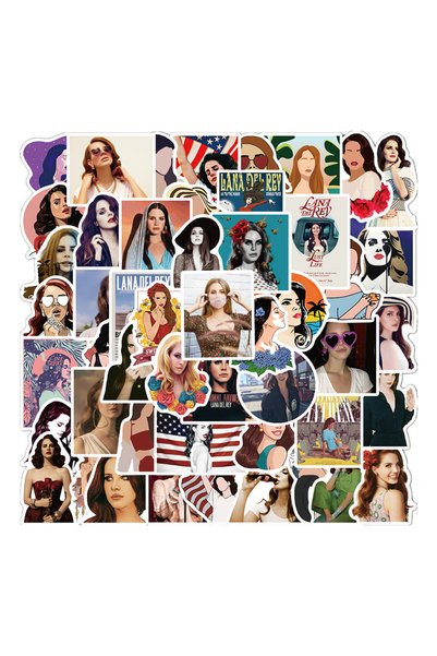Choice 50PCS American Female Singer Lana Del Rey Sticker for Luggage Laptop I...