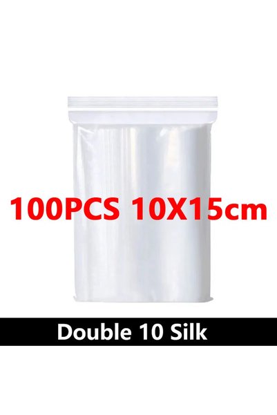 Choice5 Double Sided 10-Silk 10x15cm(100pcs) 100Pcs Thicken Zipper Sealed Bag...